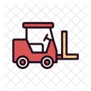 Forklift Vehicle Lifting Material Icon