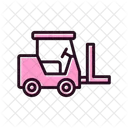 Forklift Vehicle Lifting Material Icon