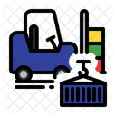 Warehouse Truck Shipping Icon
