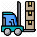 Forklift Transport Vehicle Icon