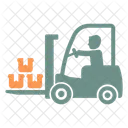 Forklift Construction Stacker Icon