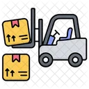 Industrial Warehouse Forklift Icon