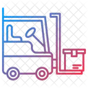 Forklift Transport Vehicle Icon