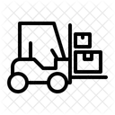 Car Package Forklift Icon