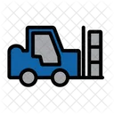 Cargo Delivery Forklift Icon