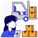 Forklift Truck Bendi Truck Flexi Truck Icon
