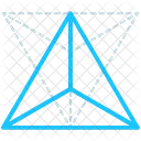 Tetraeder Form Design Icon