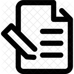Form document-broken outline  Icon