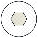 Figura Geometria Hexagono Icono