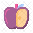 Forma De Manzana Manzana Dieta De Frutas Icono