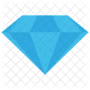 Forma Di Pietra Preziosa Da Lato Diamante Gioiello Icon