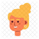 Updo Bun Hairstyle Woman Caucasian アイコン