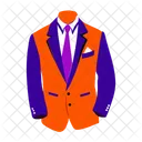 Formal Suit Outfit Attire Icon