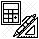 Formale Wissenschaft Schreibwaren Geometrie Werkzeug Symbol