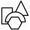 Triangulo Retangulo Hexagono Ícone