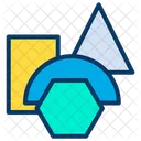Triangulo Retangulo Hexagono Ícone