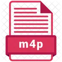 M 4 P Fichier Formats Icône