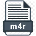 M 4 R Fichier Formats Icône