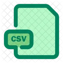 Formato csv  Icono