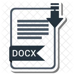 Formato de archivo docx  Icono