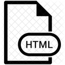 Formato de archivo html  Icono