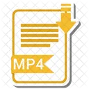 Mp 4 Extension Archivo Icono