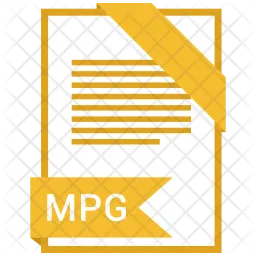 Formato de archivo mpg  Icono