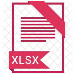 Formato de archivo xlsx  Icono