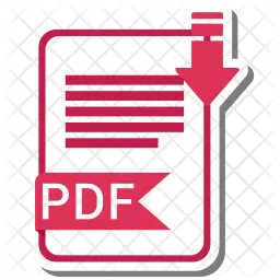 Formato de arquivo pdf  Ícone