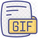 Gif Graficos Formato De Intercambio Cor Contorno Estilo Icone Ícone