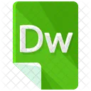 Dw Archivo Formato Icono