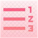Lista Numerada Rtl Icono
