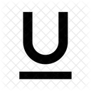 Subrayado Formato De Texto Subrayado Icono