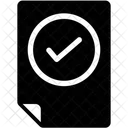 Formato Comprobado Papel Icono
