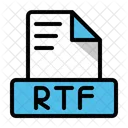 Formato de texto rico rtf  Ícone