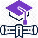 Graduacao Diploma Educacao Icon