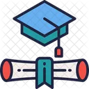 Graduacao Diploma Educacao Icon