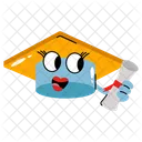 Graduacao Educacao Diploma Ícone