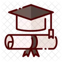 Formatura Certificado De Formatura Chapeu De Formatura Ícone