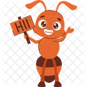 Formiga Inseto Saudacao Ícone