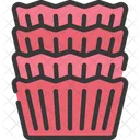 Casos De Cupcake Produtos Assados Icon