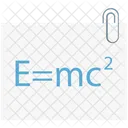 Emc 2 Formula De Einstein Fisica Icono