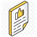 Formulaire De Commentaires Papier Document Icône