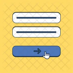 Formulario de inicio de sesión para suscripción  Icono