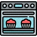 Forno Microondas Cupcake Ícone