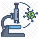 Forschung Forschungsvirus Mikroskop Symbol