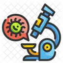 Forschung Mikroskop Labor Symbol