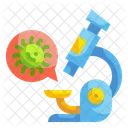 Forschung Mikroskop Labor Symbol