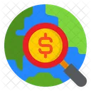 Suche Geld Global Symbol