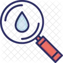 Organisch Drop Suche Symbol